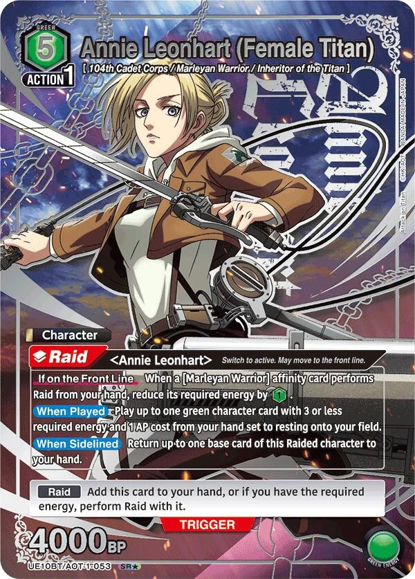 Annie Leonhart (Female Titan) (SR*) (UE10BT/AOT-1-053) (UE10BT)
