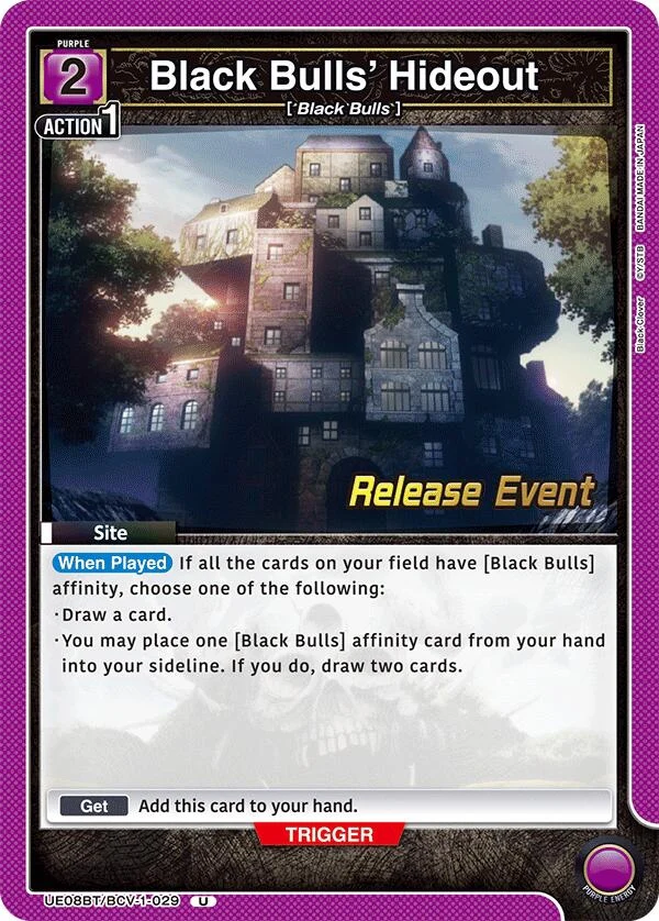 Black Bulls' Hideout (UE08BT/BCV-1-029) (UE08BT_RE)