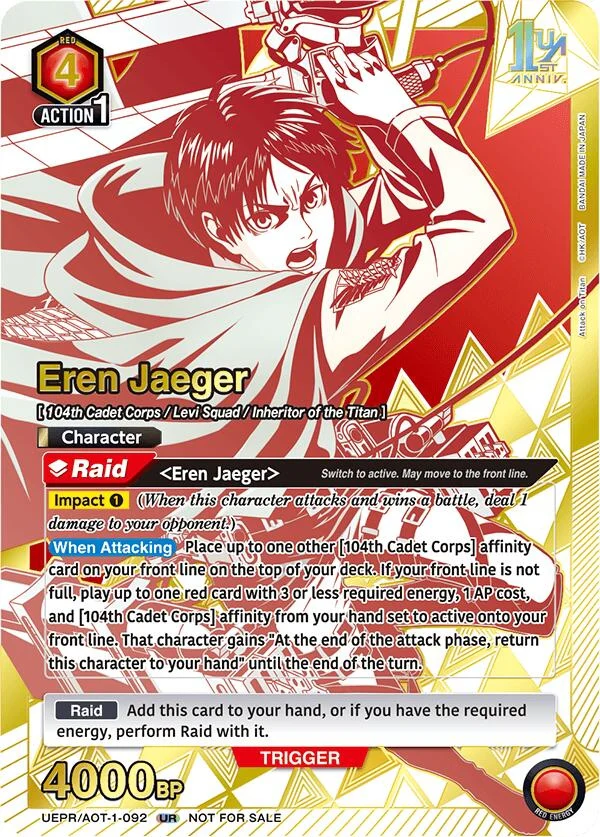 Eren Jaeger (092) (UEPR/AOT-1-092) (UEPR)