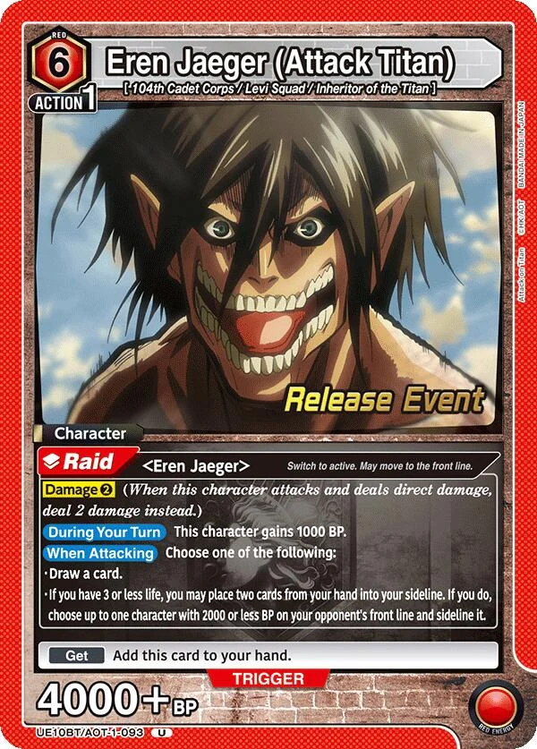 Eren Jaeger (Attack Titan) (093) (UE10BT/AOT-1-093) (UE10BT_RE)
