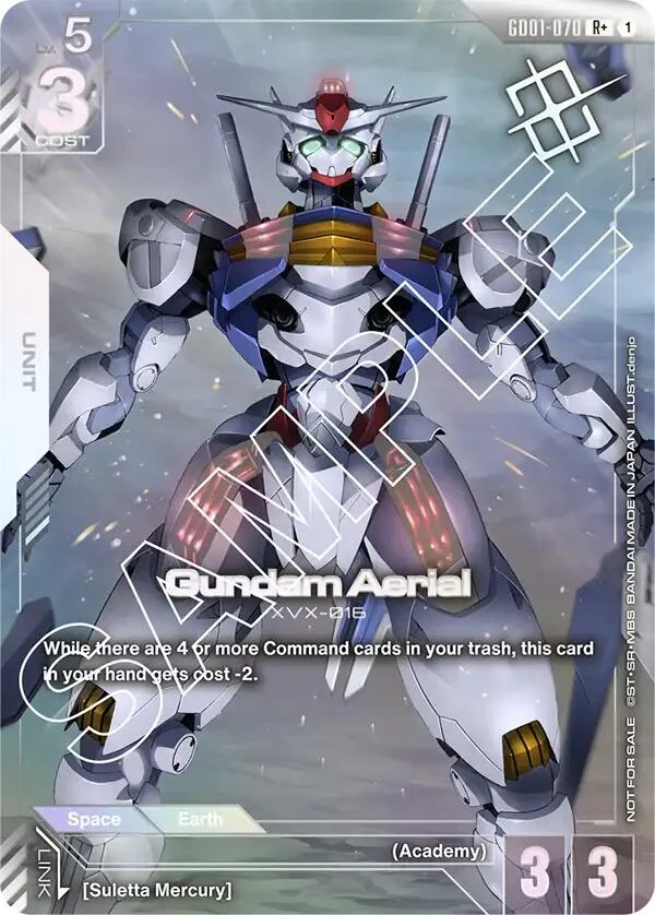 Gundam Aerial (Store Tournament Winner Pack 01) (GD01-070) (GCG-PR)