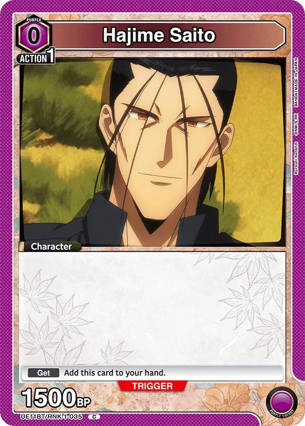 Hajime Saito (035) (Box Topper Foil) (UE11BT/RNK-1-035) (UE11BT)