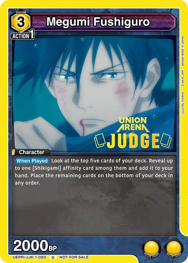 Megumi Fushiguro (020) (Judge Pack) (UEPR/JJK-1-020) (UEPR)