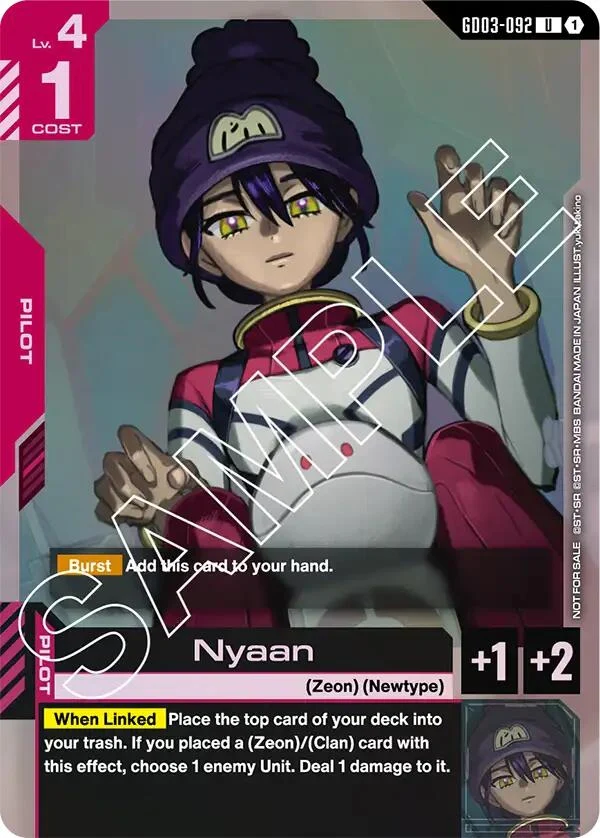 Nyaan (Store Tournament Participant Pack 03) (GD03-092) (GCG-PR)