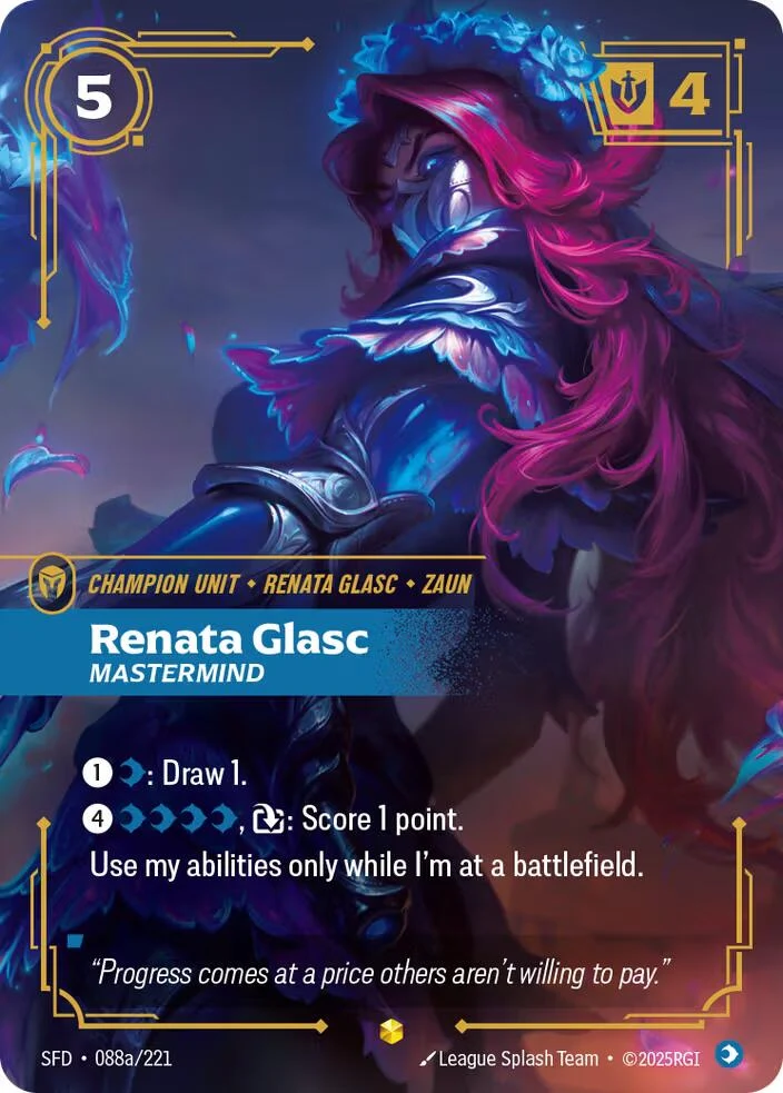 Renata Glasc - Mastermind (Alternate Art) (088a/221) (SPF)