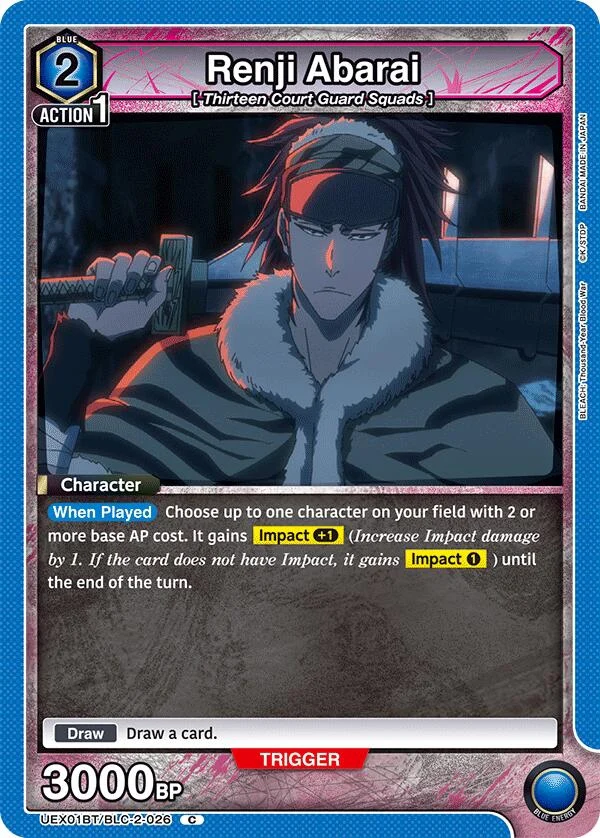 Renji Abarai (026) (UEX01BT/BLC-2-026) (UEX01BT)