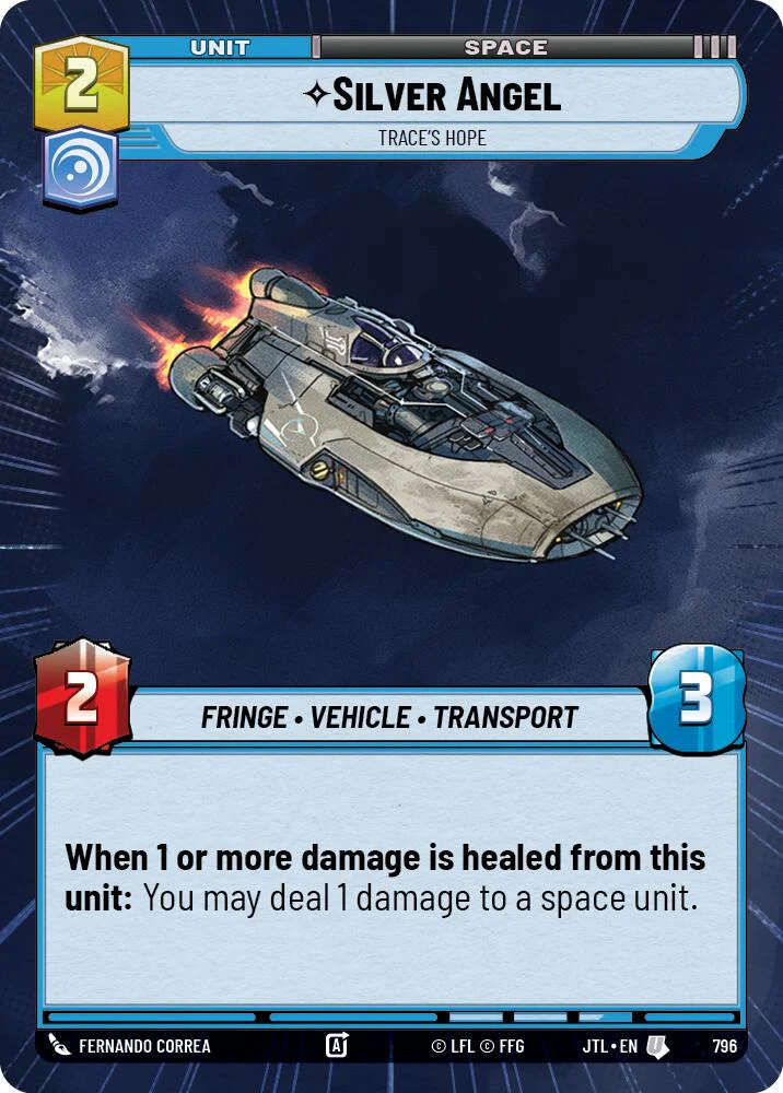 Silver Angel - Trace's Hope (796) (Hyperspace Foil) (796) [Jump to Lightspeed]